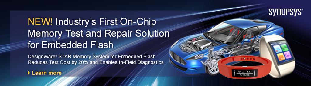 Embedded Flash Cuts Test Cost by 20% Provides