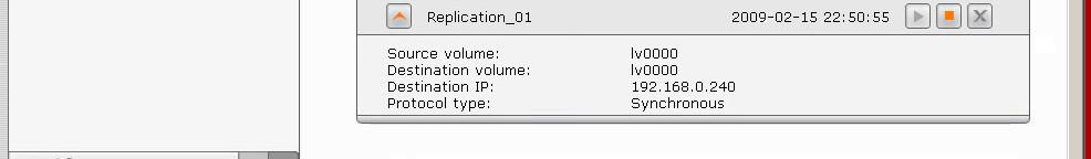 on the name replication (in this case, Replication_01) Using the Create schedule for volume replication task function, set the