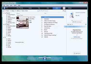 Click on the Sync tab in Windows Media Player. 4.