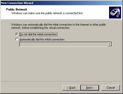 Step 5 New Connection Wizard Click