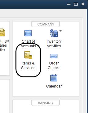 For more detail on Items and the different Item Types, see page 213. When you define Items, you associate Item names with Accounts in the Chart of Accounts.