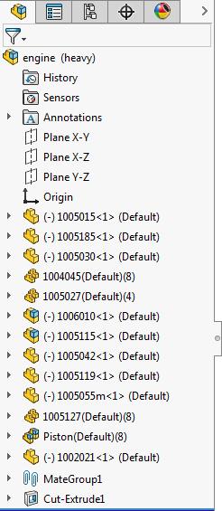 Assemblies Ungrouped components Grouped components Improved Shortcut Menu for