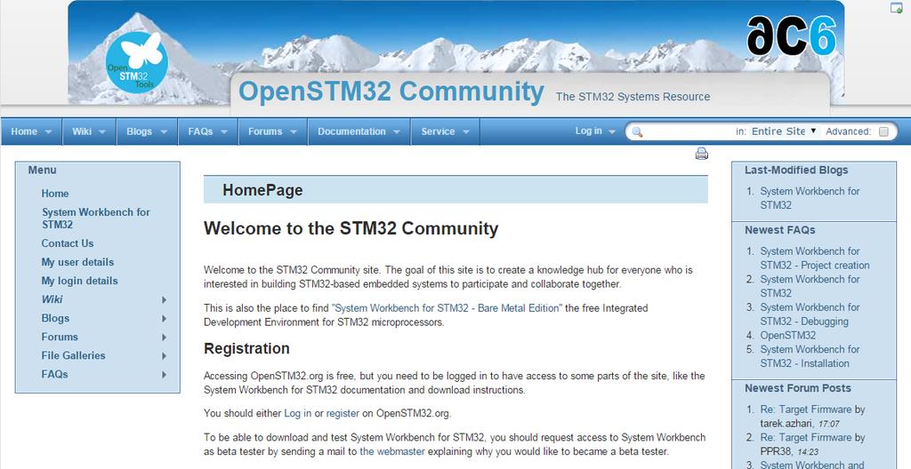 tools System Workbench for STM32 How to download SW4STM32? Go to associated collaborative site at www.openstm32.org Register to this site.