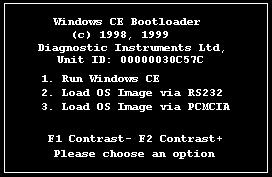 The data collector will power up in the Bootloader Configuration screen. 5. Connect the Enpac to the computer with an RS-232 serial cable. 6.