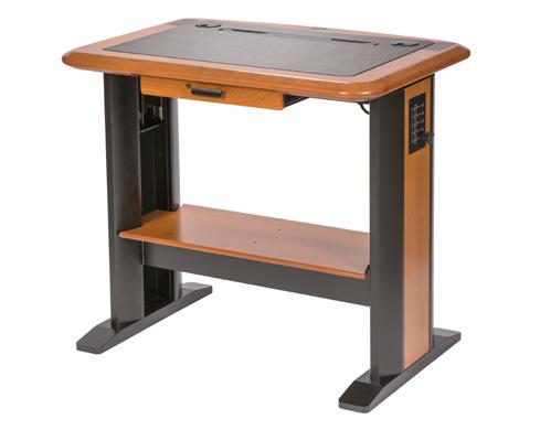 This issue is magnified in a stand-up desk, which is further off the floor, leading to the use of
