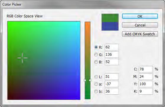 Click the Small Caps button. With Small Caps, all lowercase letters appear as small uppercase letters. 7. Double-click the Fill box in the Tools panel (Figure 6). The Color Picker opens (Figure 7).