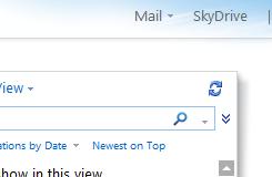 To access the SkyDrive: 1. Log into the Outlook Web App on the main page in the middle click SkyDrive. 2.