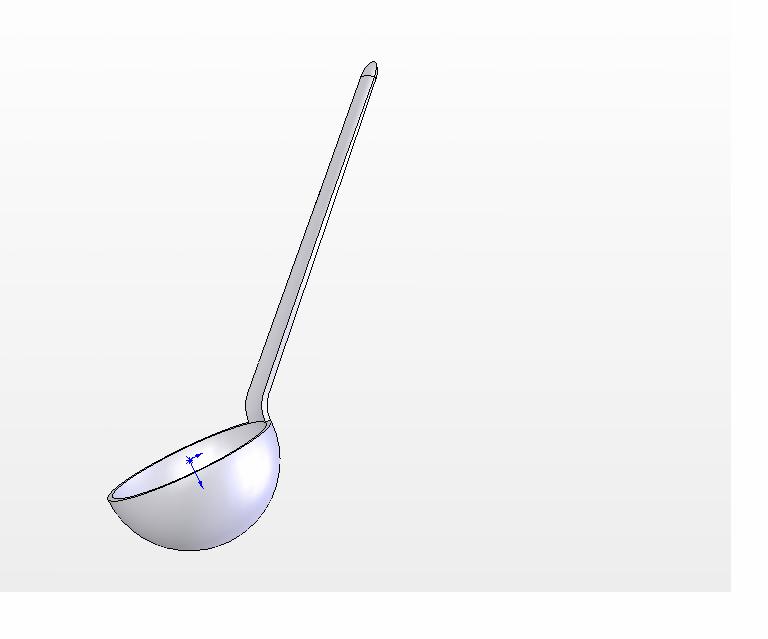 The parting surface takes the direction of the ladle upper edge. You can set the pulling direction from the face starting from the upper edge. 1. The first option with undercut 2.