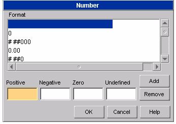 Changing a Numeric Data Cell Setting 1. Click on NUMERIC DATA CELL on the right side of the Settings panel. 2. Choose format options from the left side of the Settings panel. 3.