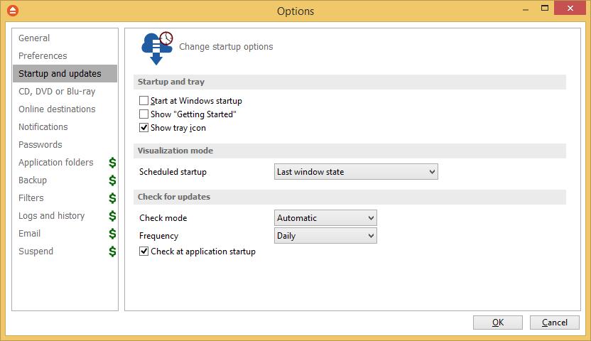 Options 113 Check task scheduler folder rights at startup If selected, the task scheduler folder permissions will be verified at FBackup startup.