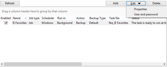 Getting Started 19 During the restore process of backups with password protection, if you do not use the option to store the passwords in the local Windows account, the Enter Password dialog will