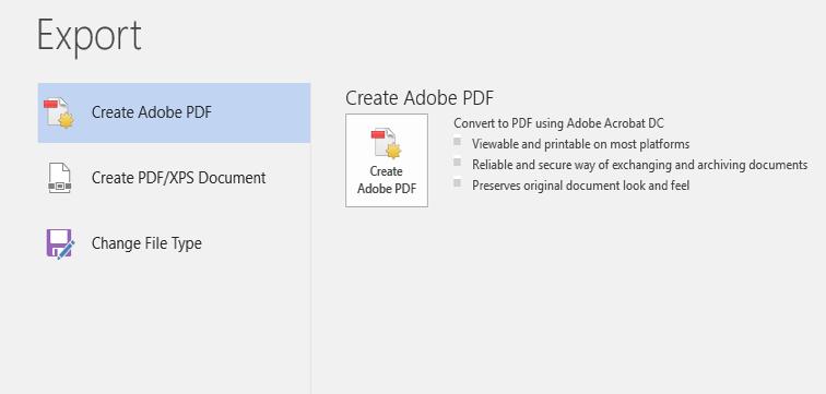 Converting to PDF Once a document has been made compliant in Microsoft Word, it will need to be converted to PDF format.