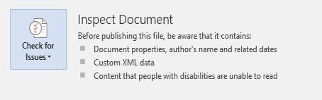 Checking Accessibility Compliance in Microsoft Word 2013 or 2016 Prior to making a document compliant, you should check to see how