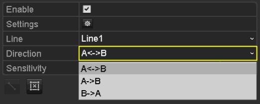 2) Select the direction to A<->B, A->B or A<-B. Figure 8.