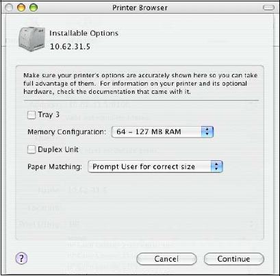Setting up Printing in Mac OS X Tiger (10.4.