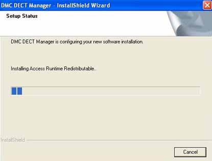 Manage DMC DECT Manager Installation 15 Figure 7 Setup Status Installing Access Runtime 7 The DMC DECT