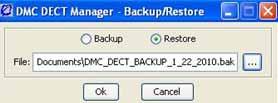 (The backup option is selected by default.