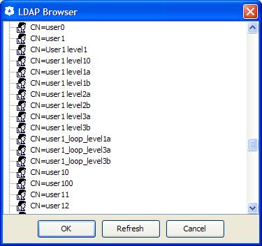 Integrate Authentication Using LDAP 7. Click Browse. If you can browse your LDAP Directory tree, you have successfully set up your LDAP realm.
