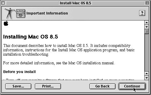 Mac OS 8.5 Installation Instructions - Presto PPC Processor Upgrade Card 8.