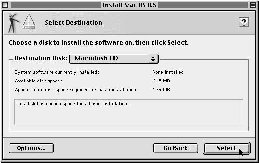 click Select Figure 6: Click Select to continue installation (Installation instructions continued on next page)