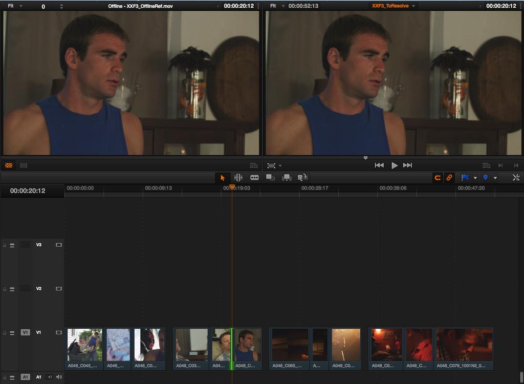 Clips to be Colored (RIGHT) Carefully check each cut & shot against the Offline Reference Movie.