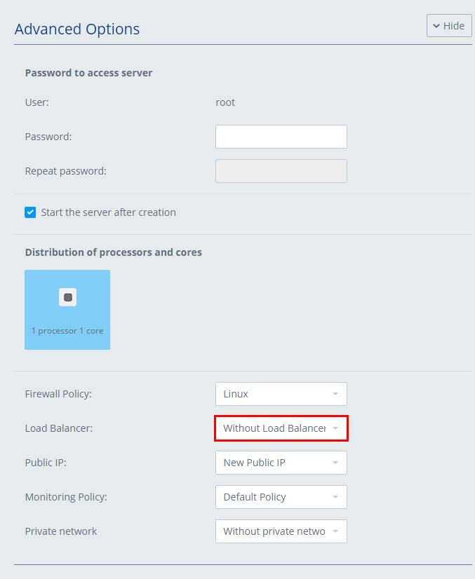 Login and First Steps 13 9. In the Firewall Policy list, select a firewall policy.