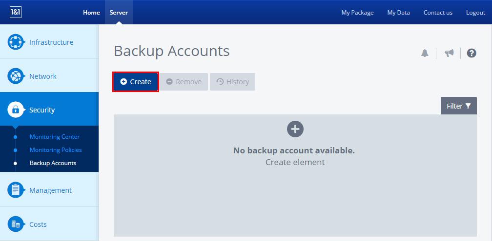 Managing backups of multiple servers To manage your backups, you need to set up a separate backup account for each server.