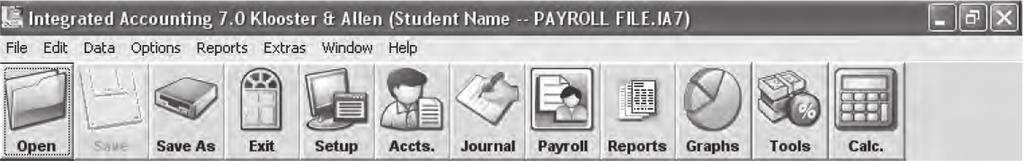 Payroll Accounting 2012 USER GUIDE Computerized Payroll Accounting UG-3 UG-1 Application Window Toolbar Title Bar Identifies contents of the window.
