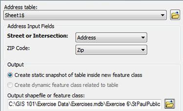 mxd from the Exercise Data folder Step 2. Click the Add Data button and add the following layers: GIS101\Exercise Data\Exercises.mdb\Exercise 6\Stpaul - A polygon shapefile of St.