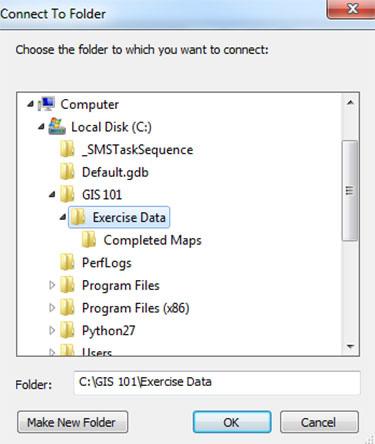 mbd to look inside. You ll see a series of sub-folders, these are referred to as feature datasets in ArcMap. The different feature datasets contain the data for each of the upcoming exercises. Step 7.