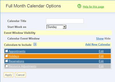 the map would be placed. Release your mouse button once the green bar is where you want it. 5. The Calendar Options window will appear. The Calendar Title will appear at the top of the calendar.
