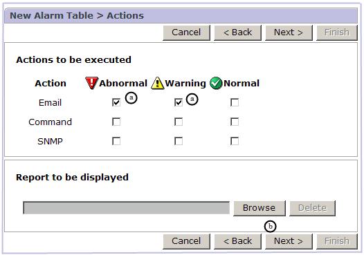 Figure 4-23 Select notification type 10.Configure the email notification. a. In Email address, specify alert_san_admins@otpp.com.
