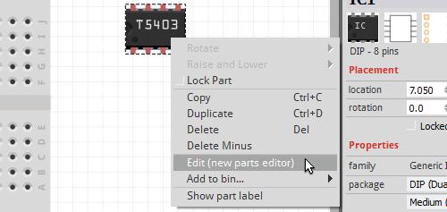 The Fritzing (New) Parts Editor should pop up.