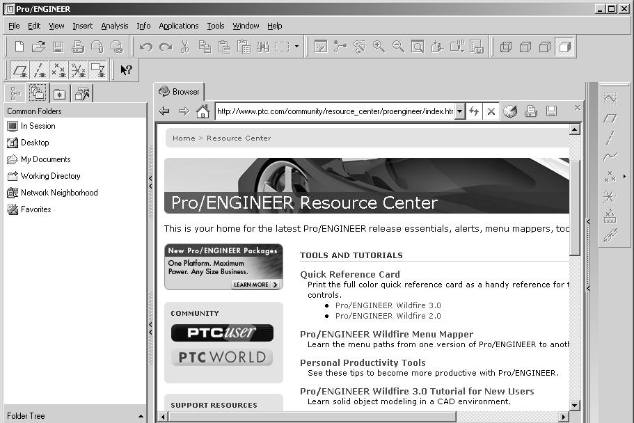 FIRST WALL FEATURES Figure 1 Select the Menu Mapper link as shown above. Menu Mapper provides you with a tool to find where Release 2001 menu options can be found in Wildfire.