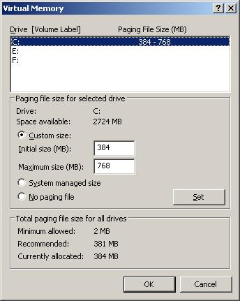 4 5 Operations after OS Installation 6 7 8 7 Specify the drive where the paging file is to be created.