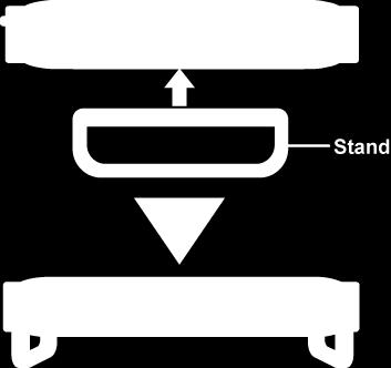 stand also allows horizontal