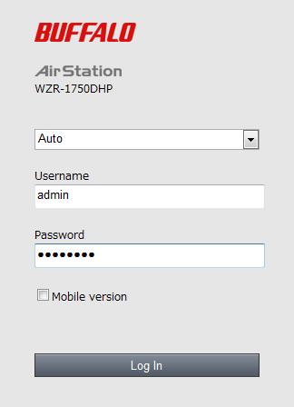 You ve completed the initial setup of your AirStation. Opening Settings To configure the AirStation, log in to Settings as shown below. 1 Launch a web browser.