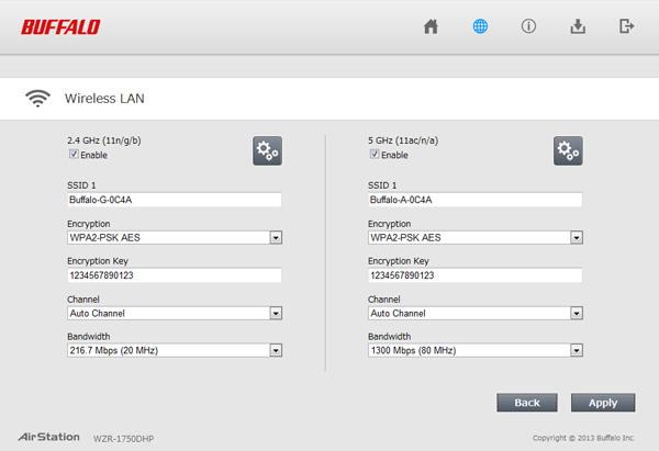 Wireless Configure basic wireless settings here. This is available in router and access point modes only. 2.