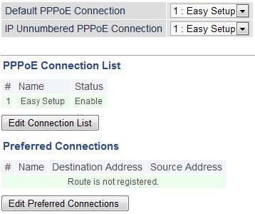 PPPoE Configure PPPoE settings here.