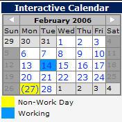 Manage my Schedule Interactive Calendar To view your assignment schedule, you can click on the View my Schedule tab on the action menu or you can choose a specific date on the Interactive Calendar.