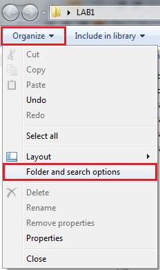 b. In the "Folder Options" window. Navigate to the "View" tab and uncheck "Hide extensions for known file types." Click "OK." Notice the numbers that appear after your part files.
