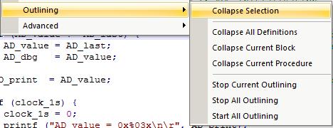 It is possible to group source lines (called collapse) to get combined times and number of calls.