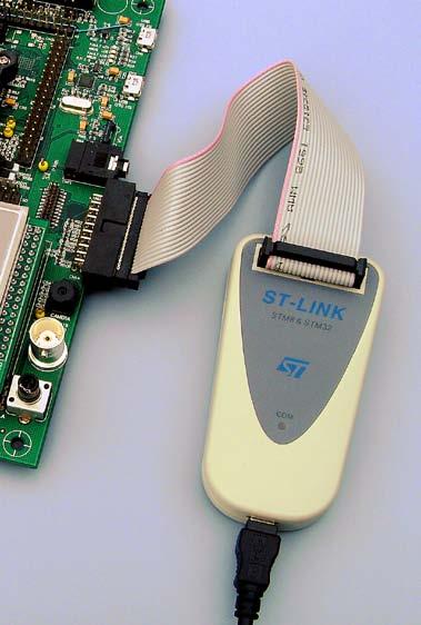 In the drop-down menu box, select the ST- LINK Debugger as shown here: 3. Select Settings and Target Driver window below opens up: 4. In Protocol select either JTAG or SWD.