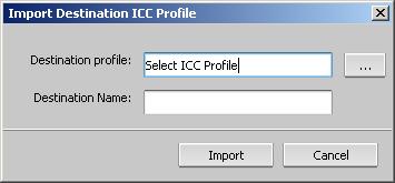 The predefined ICC profiles are displayed. 2. Click Add. 3.