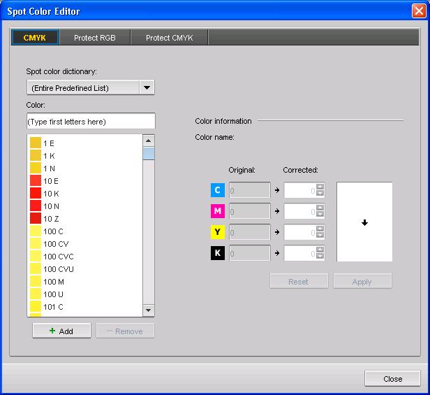 150 Chapter 7 Color Workflow To edit an existing pantone color: 1. From the Tools menu, select Spot Color Editor.