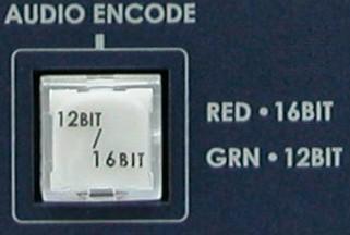 12 Bit or 16 Bit DV Audio Encode
