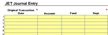 How to fill out the JET Form Original Transaction Date Used to determine if