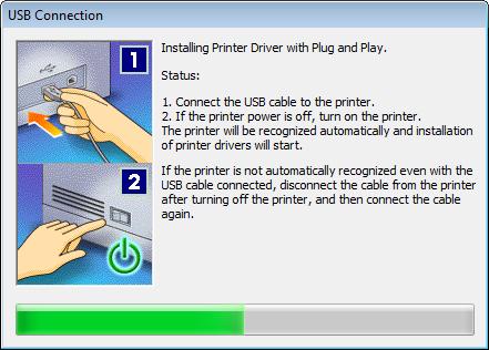 10) You will see the below message, please wait while the driver is installed.