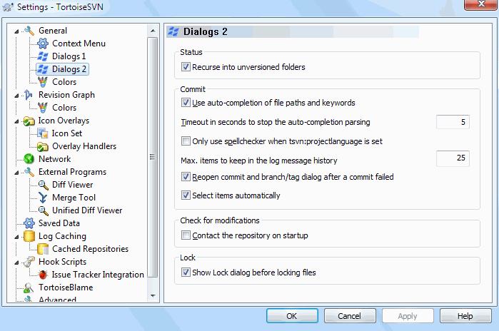 Auto-close if no errors always closes the dialog even if there were conflicts.