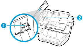 To clean the rollers or separator pad WARNING! Before cleaning the printer, turn the printer off by pressing (the Power button) and unplug the power cord from the electrical socket. 1.